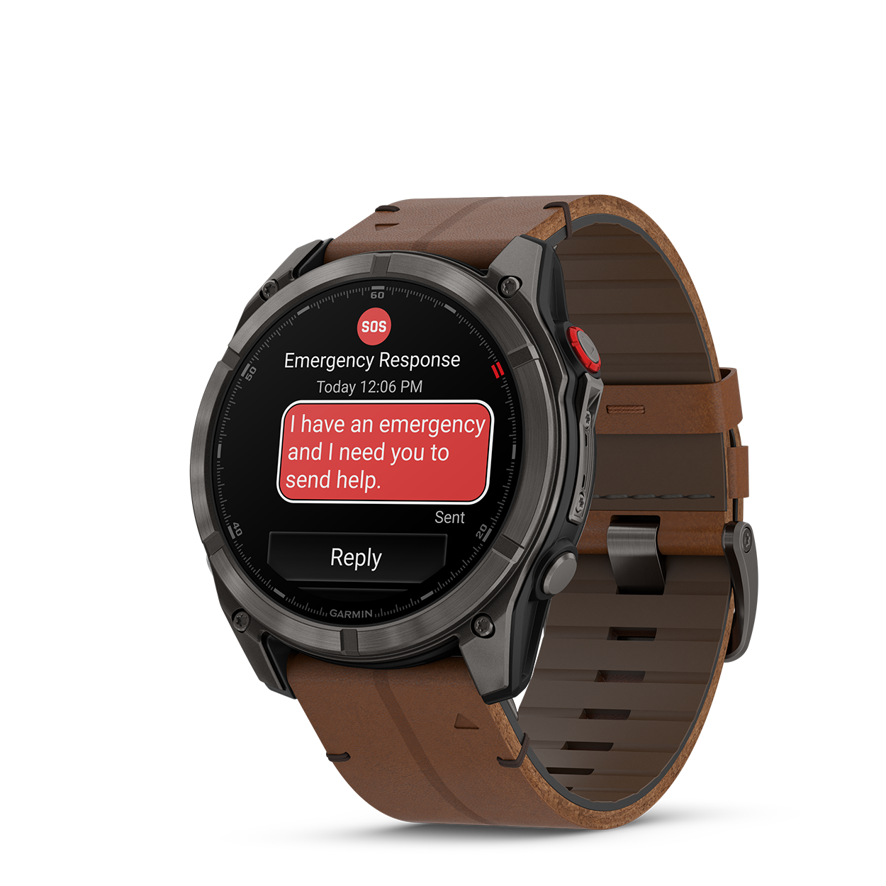 Fenix8Pro_51mm_Carbon_Leather_Front-left_0001_F8_Pro_SOS_message