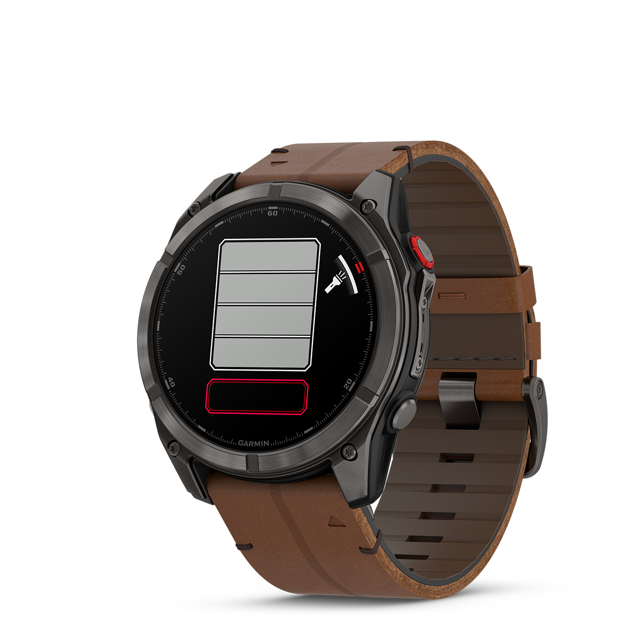 Fenix8Pro_51mm_Carbon_Leather_Front-left_0005_F8_Pro_flashlight
