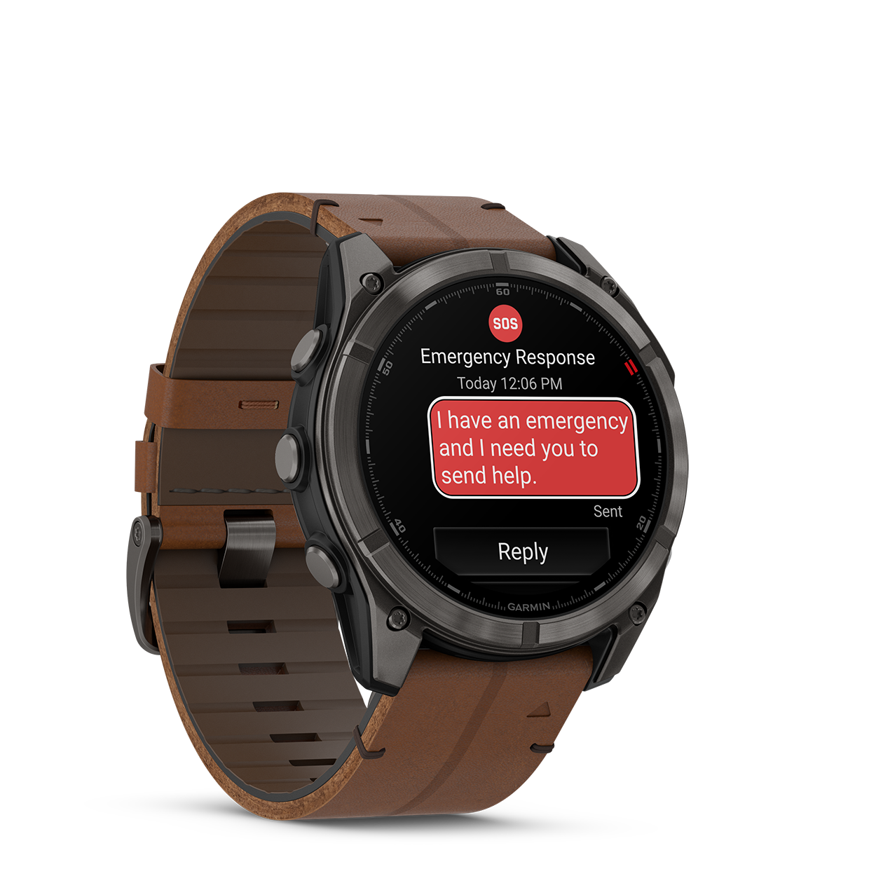 Fenix8Pro_51mm_Carbon_Leather_Front-right_0001_F8_Pro_SOS_message