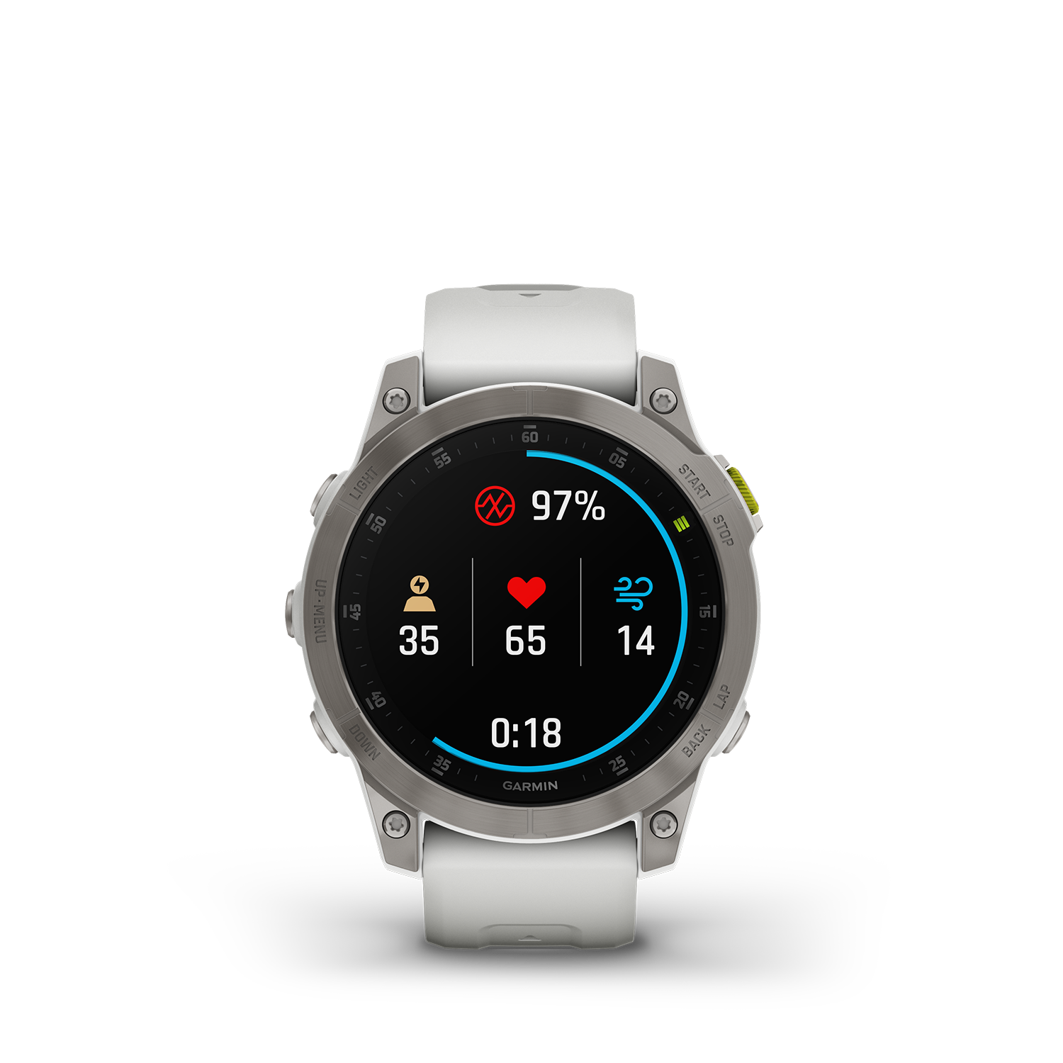Garmin Epix Sapphire - Hvit Titan