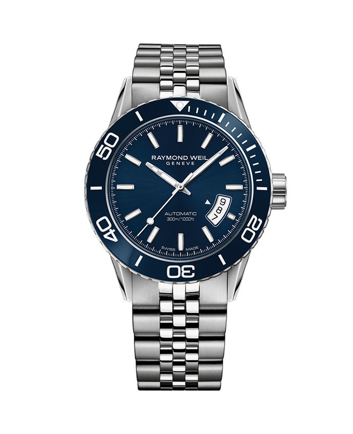 2760-ST3-50001 RW FREELANCER AUT HERRE 42MM. BLÅ SKIVE, LENKE, H