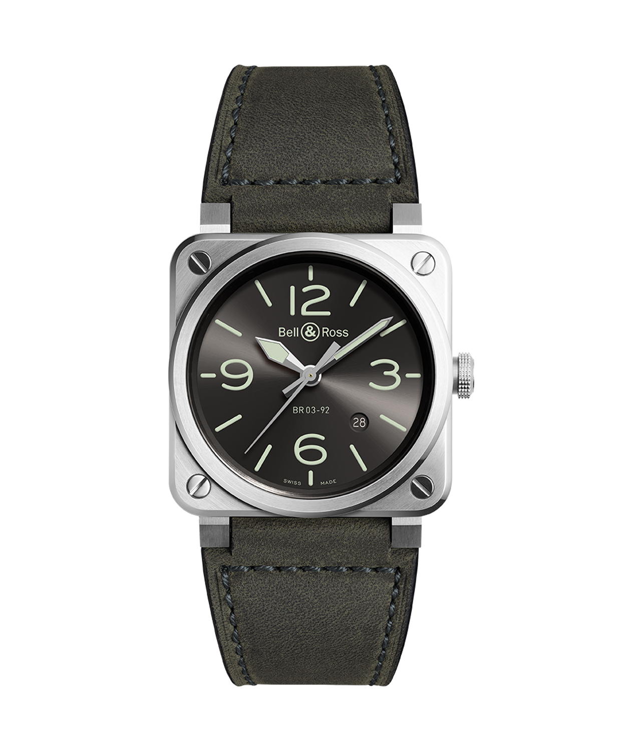 Bell & Ross BR03-92 Grey Lum - BR0392-GC3-ST/SCA