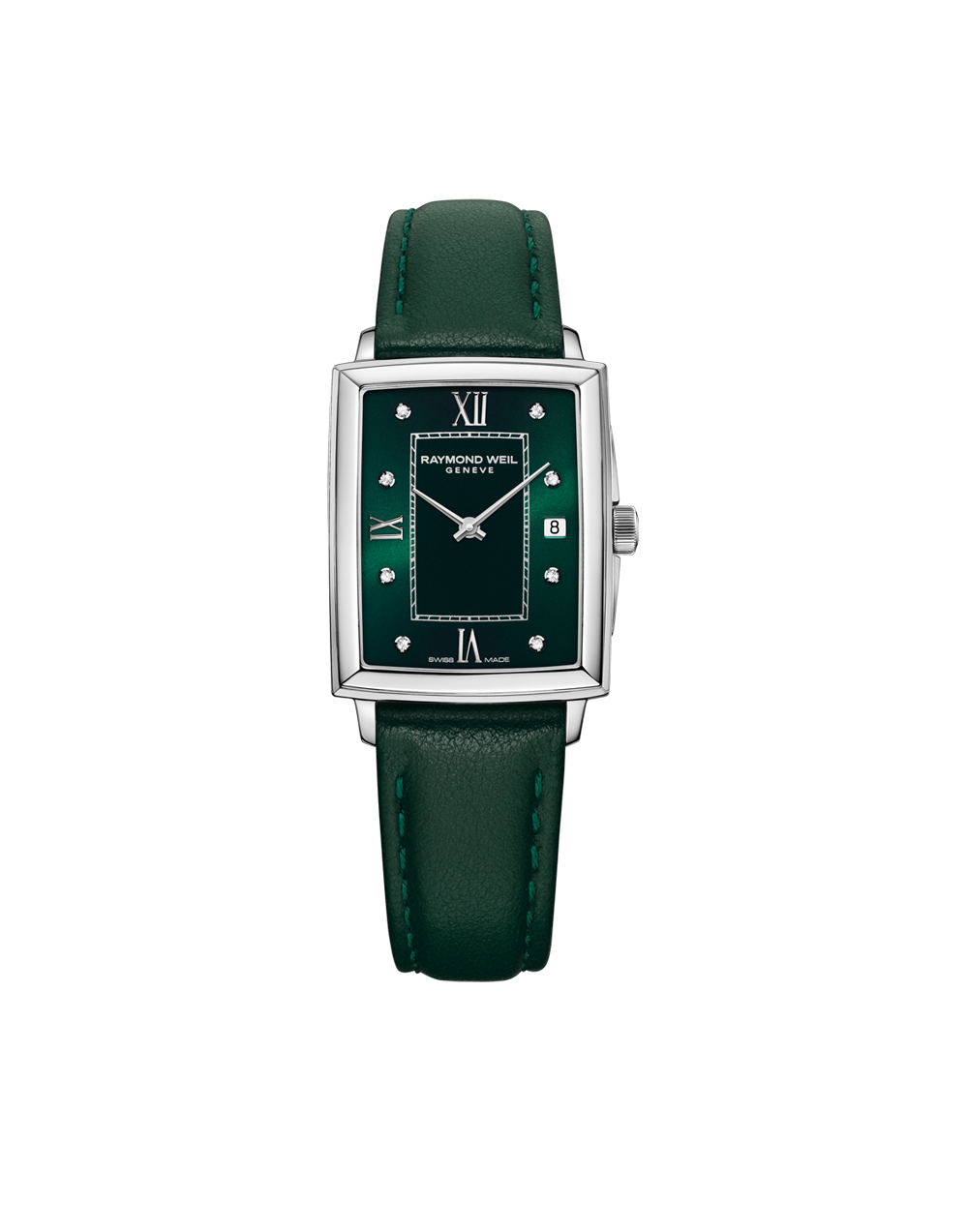 5925-STC-00521 RW TOCCATA LADY QUARTZ SQ. SILV GREEN DIAL ROM, L