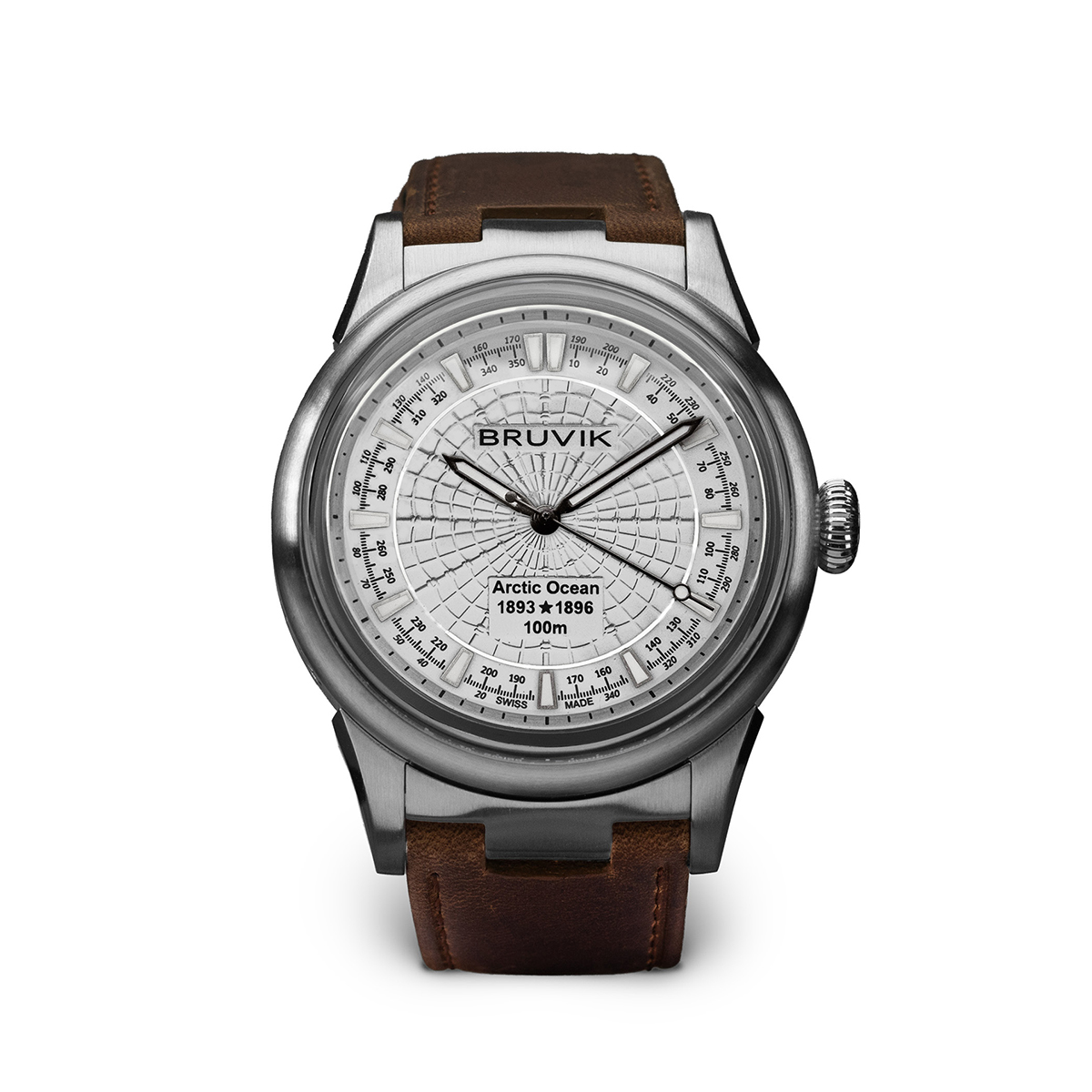 Bruvik Arctic Ocean Navigator Silver 42mm