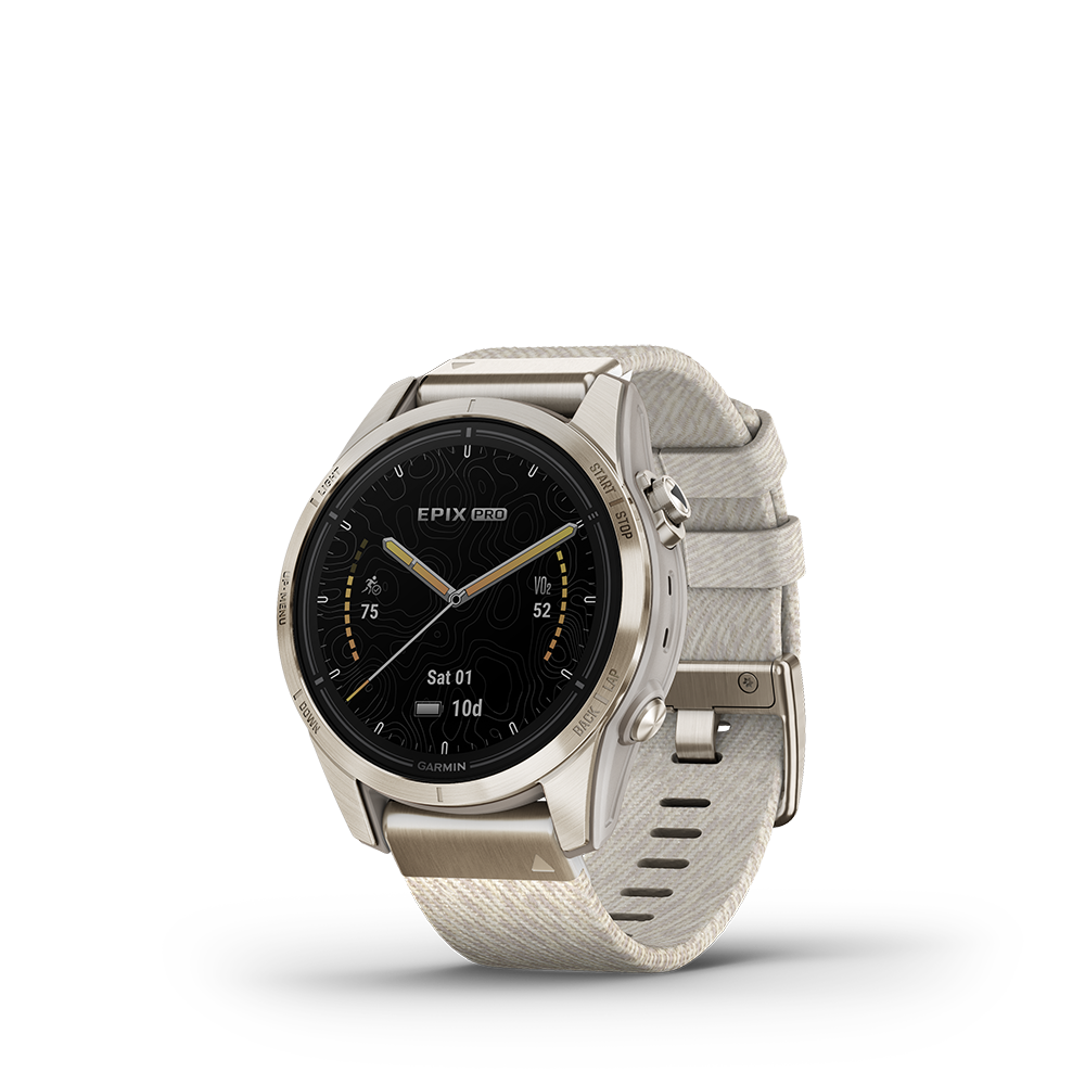 Garmin epix Pro (Gen 2) – Sapphire Edition 42mm, Soft Gold, Nylon - Image 2