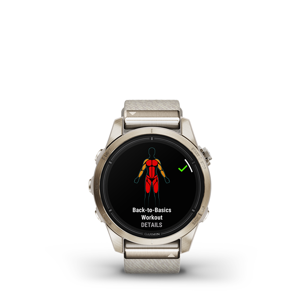 Garmin epix Pro (Gen 2) – Sapphire Edition 42mm, Soft Gold, Nylon