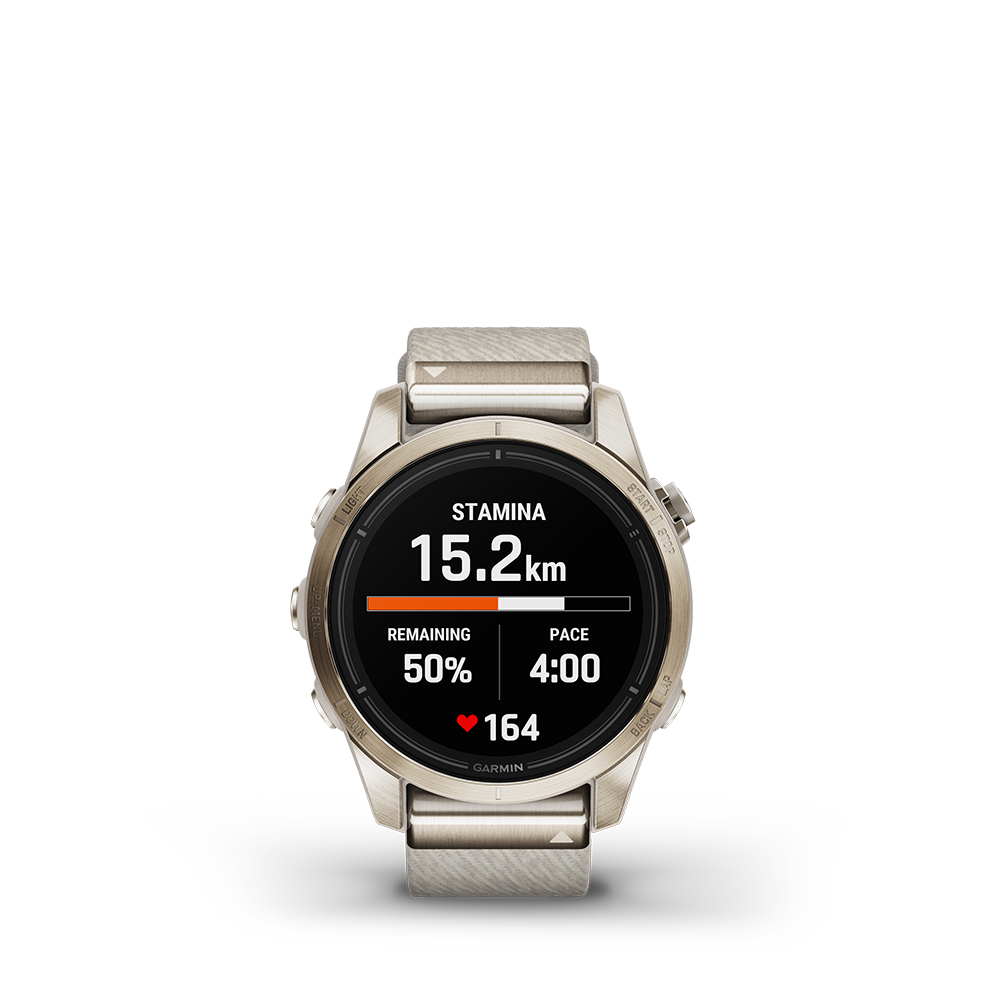 Garmin epix Pro (Gen 2) – Sapphire Edition 42mm, Soft Gold, Nylon - Image 9