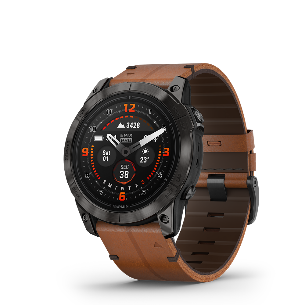 Garmin epix Pro (Gen 2) – Sapphire Edition 51mm, Carbon Gray, Leather - Image 2