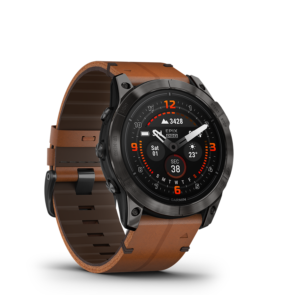 Garmin epix Pro (Gen 2) – Sapphire Edition 51mm, Carbon Gray, Leather - Image 5