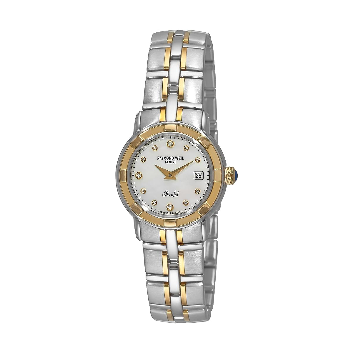 9440-STG-97081 RW PARSIFAL DAME QUARTZ 18K GULL/ST DIA