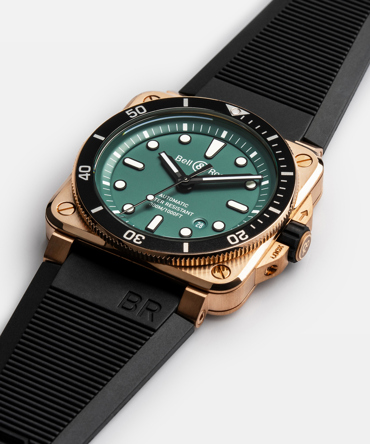 Bell & Ross BR 03-92 Diver Black & Green Bronze - BR0392-D-LT-BR/SRB - Image 3
