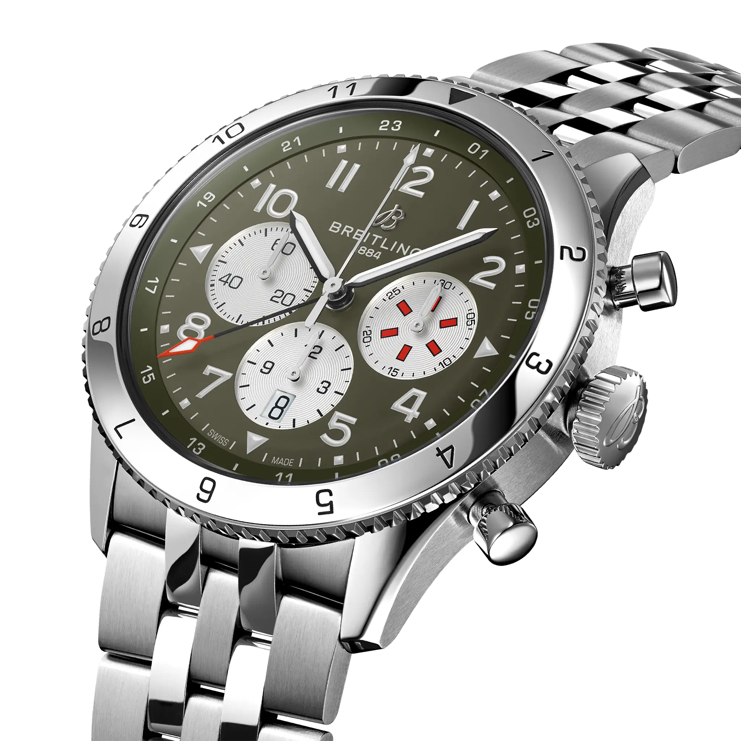 Breitling Super Avi B04 Chronograph GMT 46 Curtiss Warhawk - AB04452A1L1A1 - Image 2