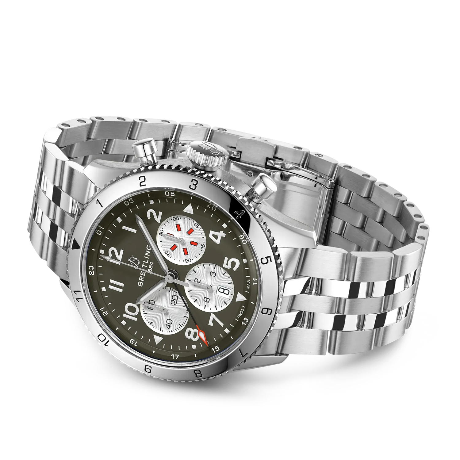 Breitling Super Avi B04 Chronograph GMT 46 Curtiss Warhawk - AB04452A1L1A1 - Image 3