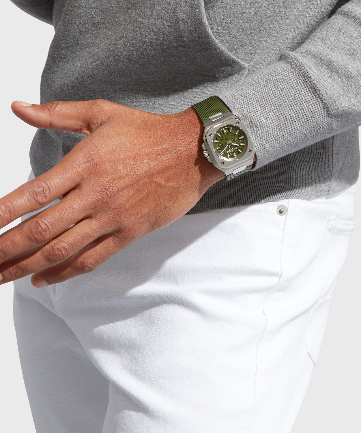 Bell & Ross BR 05 Skeleton Green - BR05A-GN-SKST/SRB - Image 4