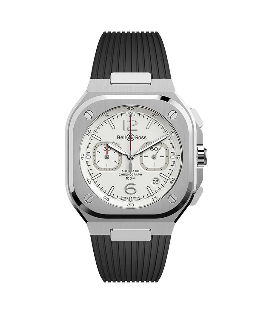 Bell & Ross BR 05 Chrono White Hawk - BR05C-SI-ST/SRB
