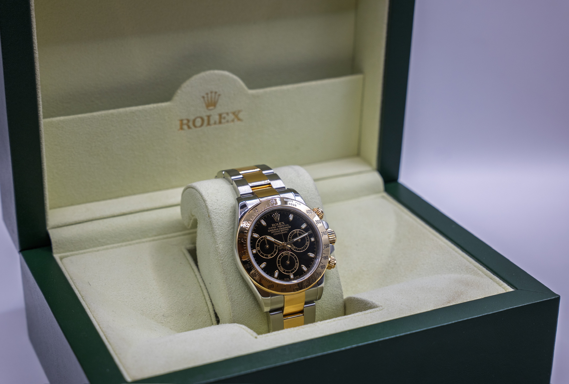 Rolex Daytona Gull/Stål Sort tallskive Ref. 116523 - Image 3