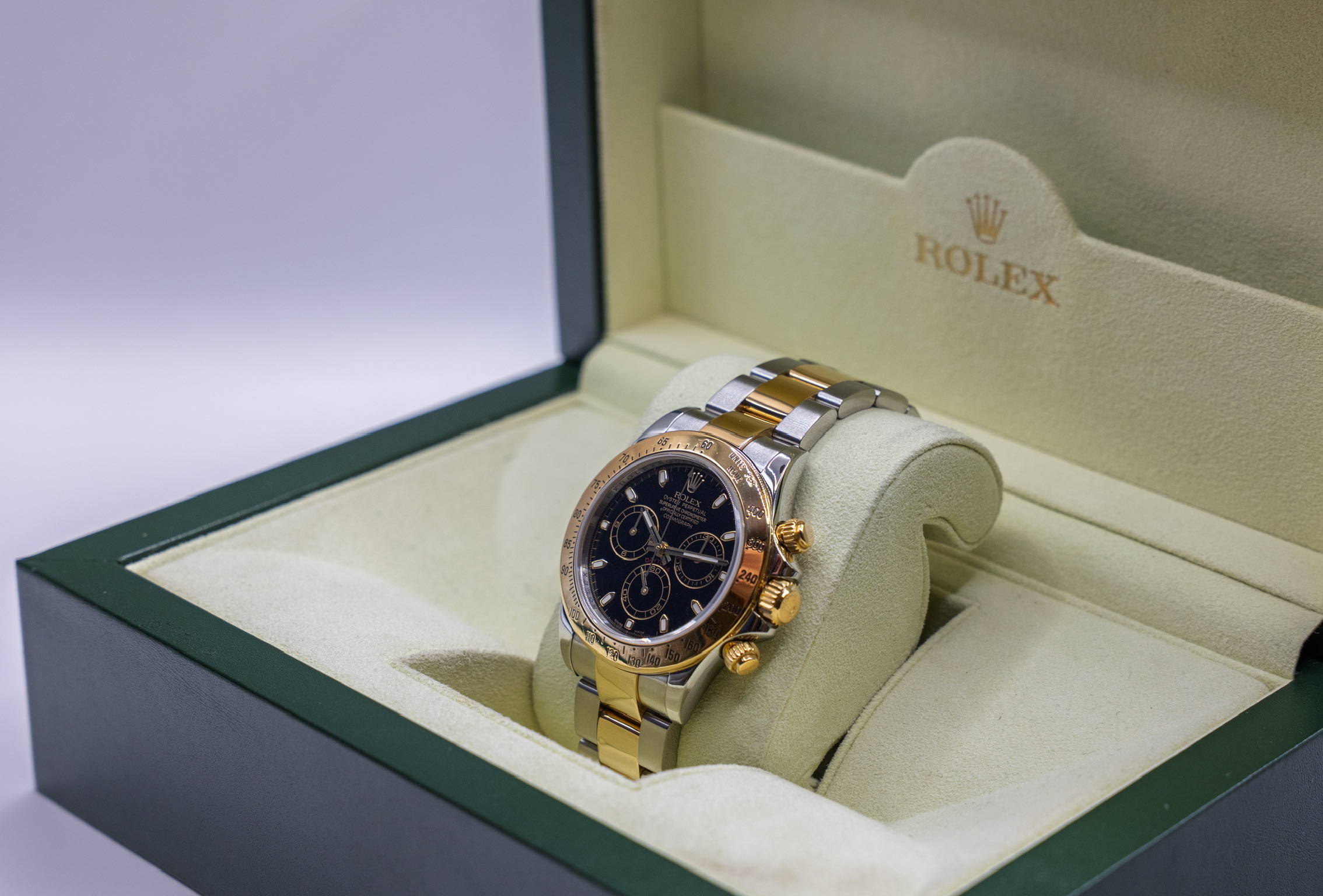 Rolex Daytona Gull/Stål Sort tallskive Ref. 116523 - Image 4