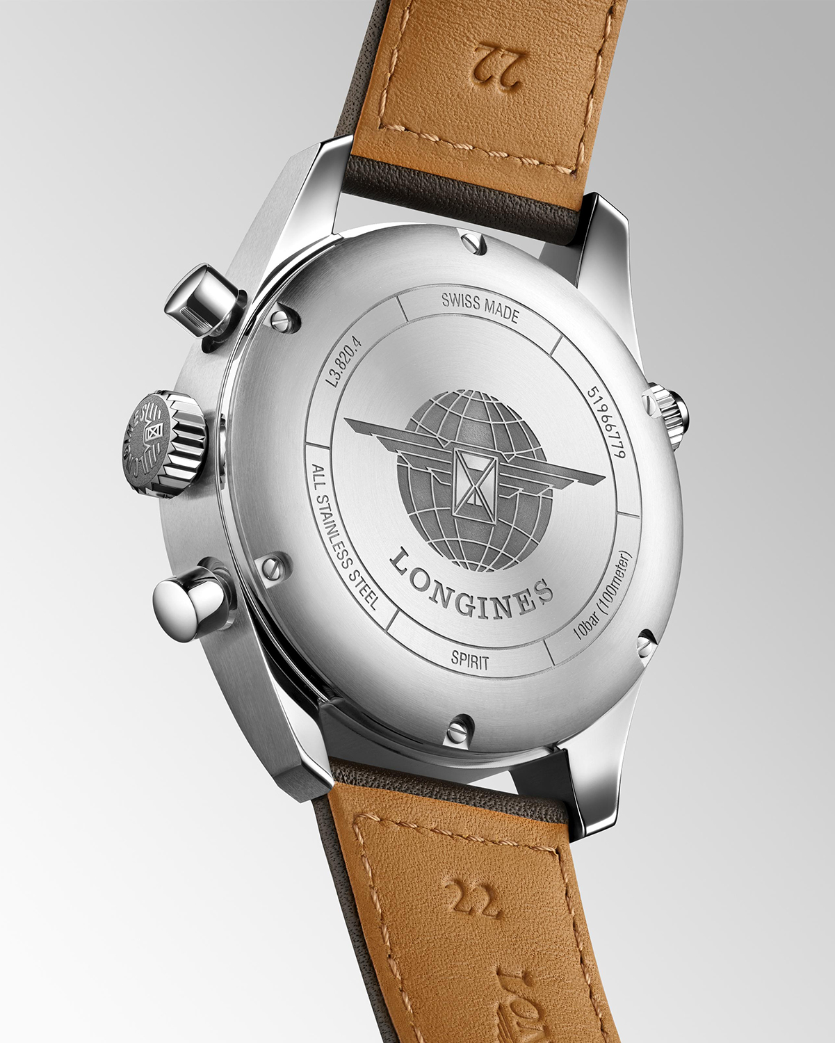 Longines Spirit Chronograph 42mm - L3.820.4.53.0 - Image 3