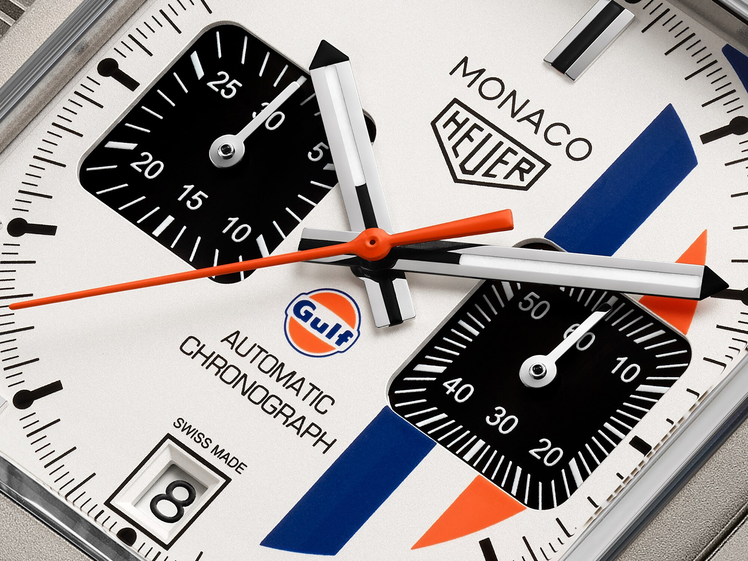 TAG Heuer Monaco Chronograph x Gulf 39mm - CAW218G.EB0393 - Image 5